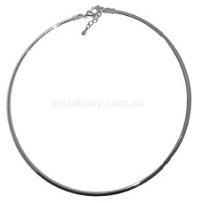 Necklace Silver Plated Brass Neck Wire Choker 